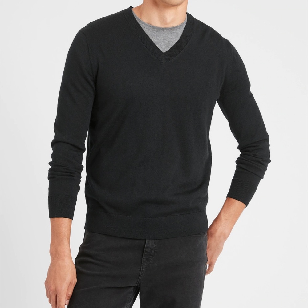Wool Banana Republic grey sweater